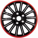 4Pcs 65Mm Black Car Wheel Center Hub Cover Logo Emblem Badge For Beetle Golf