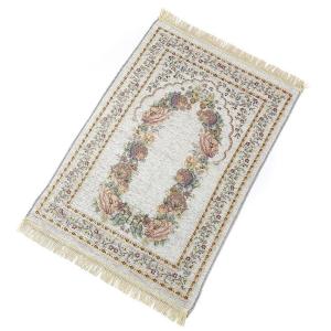 Wholesale Plush Pile Height Abstract Pattern Cotton Yarn Embroidery Muslim Islam Prayer Mat from china suppliers