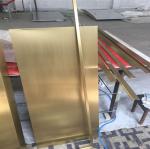 Custom brushed champagne gold color coated decorative stainless steel Sheet