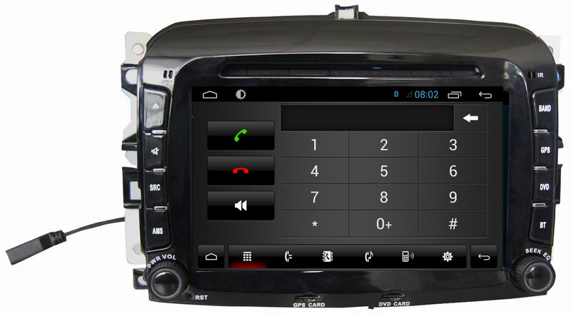 Ouchuangbo car multimedia stereo for Fiat F500 with BT radio 16GB 1024*600 USB android 6.0