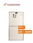 144 Cells Mono 350w White Backsheet Canadian Solar Panel