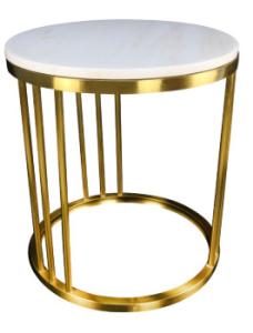 Wholesale Gelaimei Luxury Hotel Coffee Tables White Marble Coffee Table 600mm Dia from china suppliers