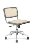 360 Deg 0.121CBM High Quality Executive Cane Leather Office Seat Walnut 3d