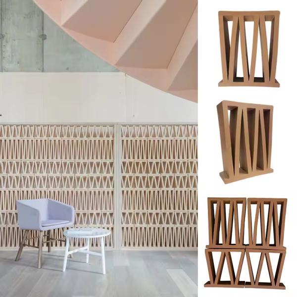 Red Terracotta Facade Bricks Clay Building Breeze Block For House Cafe & Office