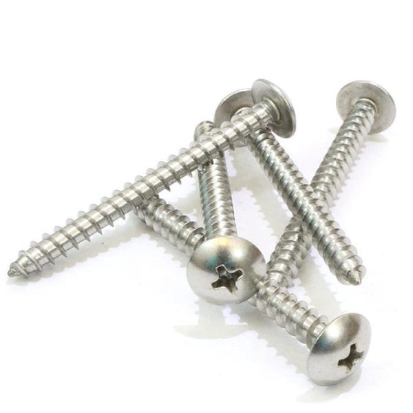 Flat Head Self Tapping Thread or Machine Thread Stainless 304 Carbon Steel