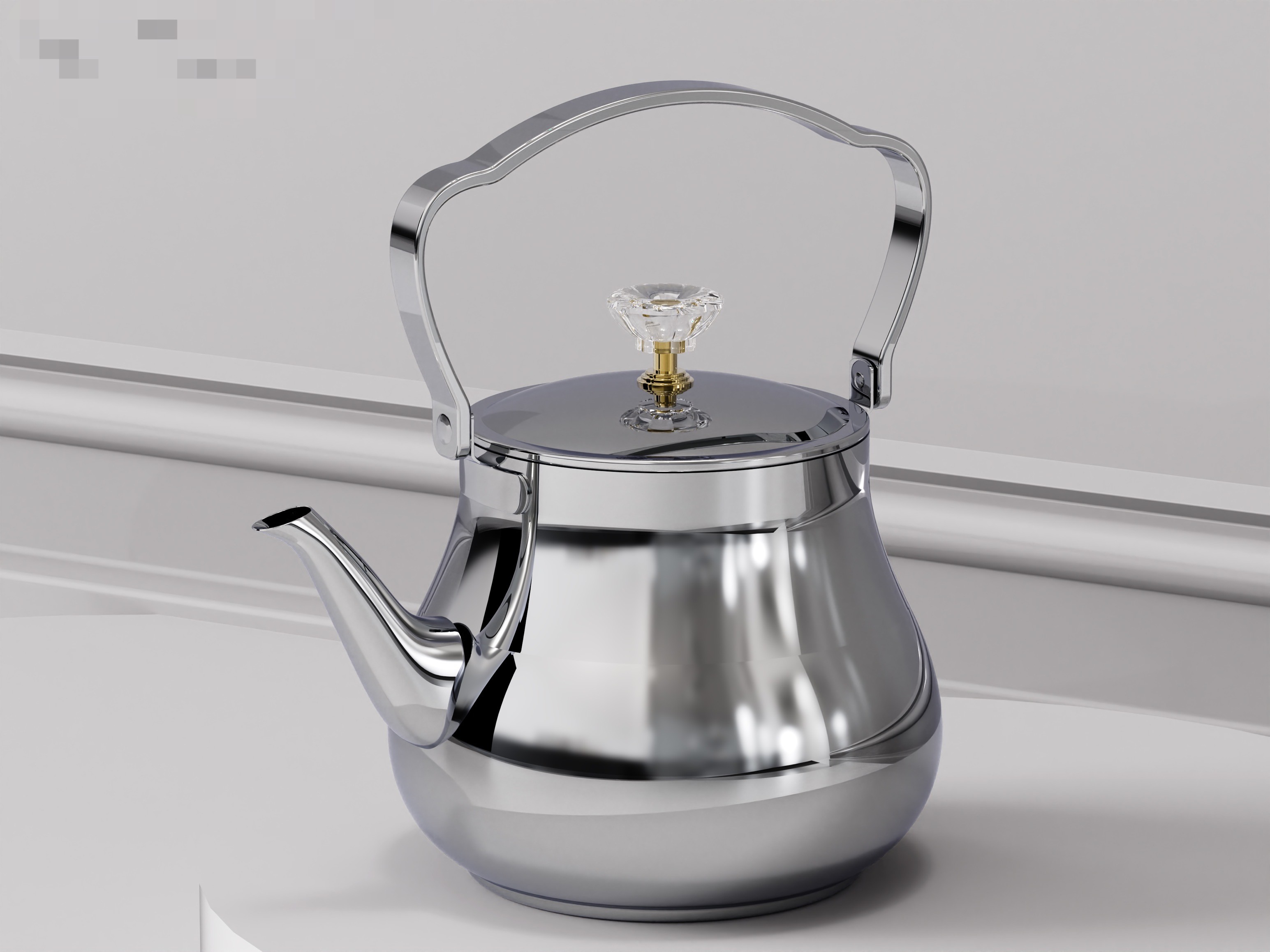hot sales in Middle East market Interior Ketlle Tea Pot with Filter Stainless Steel Material and Whistling Function