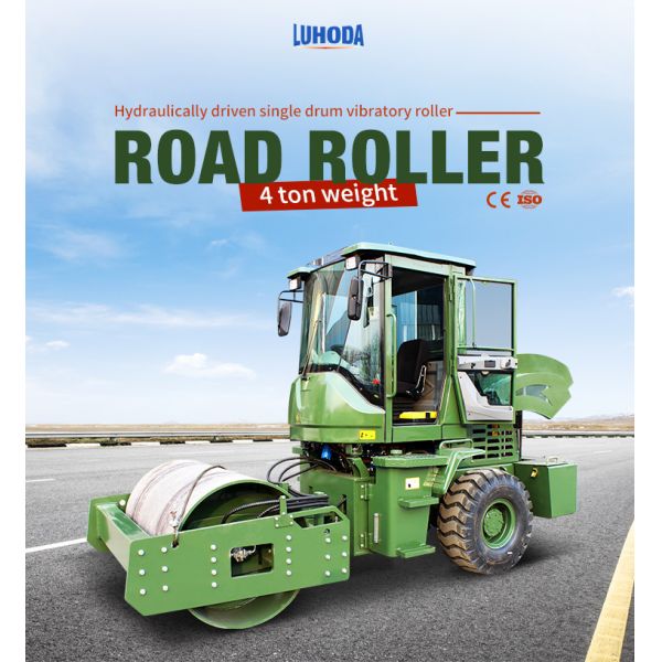 4 Ton Road Roller with Diesel Engine Vibratory Single Drum Roller Small Asphalt Compactor for Sale