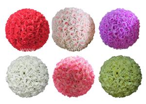 Wholesale 10 Inches Artificial Flower Ball Hanging For Xmas Decoration from china suppliers