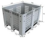 Standard Sizes HDPE Collapsible Plastic Pallet Box, Heavy Duty Industry Storage