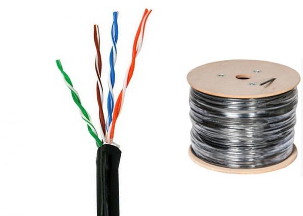 Quality UV Proof Cat6 UTP Lan Cable , Polyolefin Jacket Twisted Pair Ethernet Cable for sale