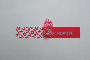 China Transfer Tamper Evident Security VOID Security Labels Void Label Tamper Evident Sticker on sale