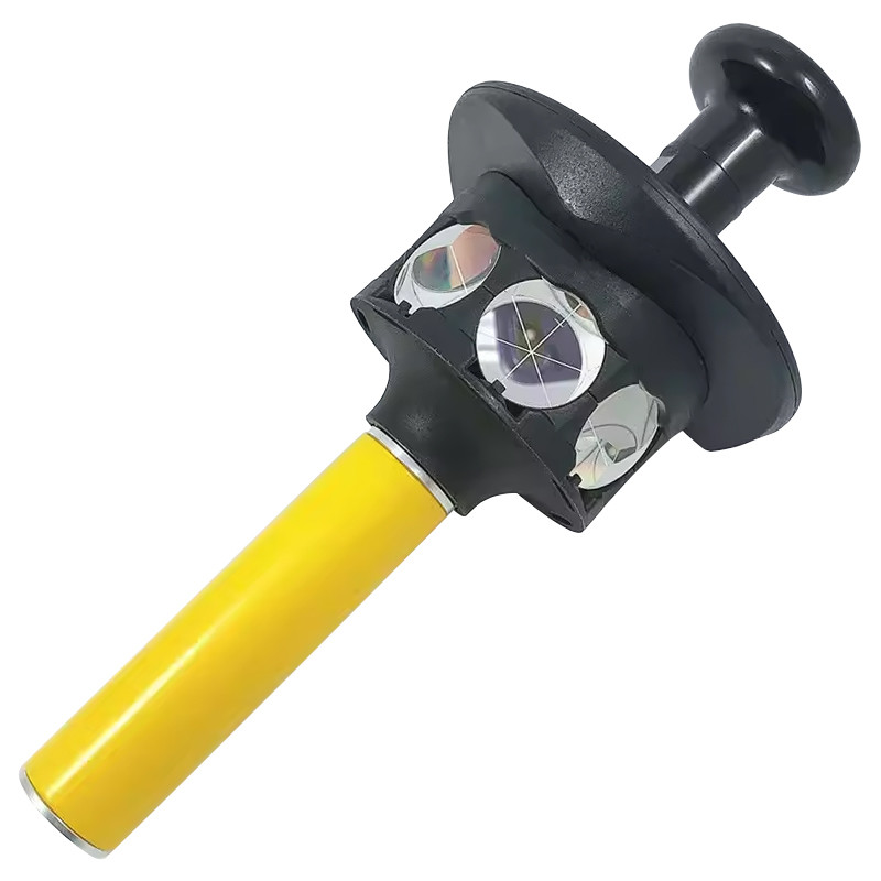 360 Degree Prism Silver Plated For Trimble Total Station 5/8"X11 Female Thread With 10cm Extend Section Pole