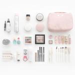 Large Capacity Pure Color Polyester Cosmetic Bag
