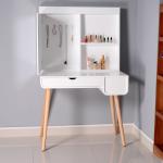 Floor Standing Space Saving 57.87 inch Makeup Dressing Tables