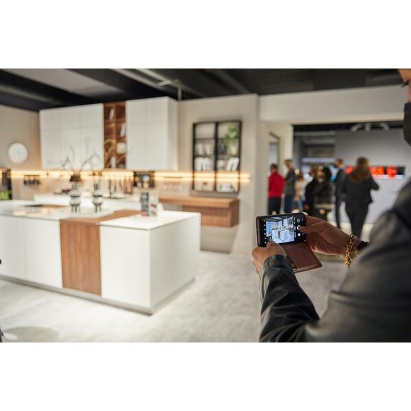High End Customized Kitchen Cabinet Modern Design Island Smart Wood Kitchen Cabinets
