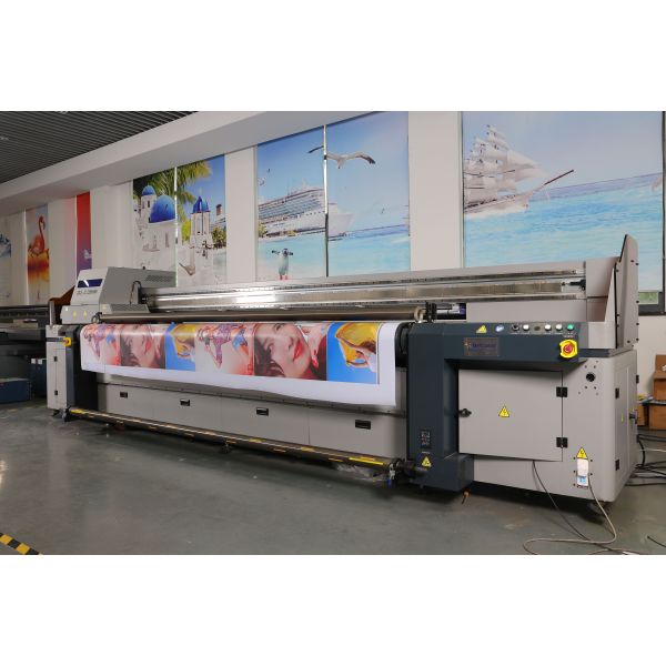 Large format 2.2m three row UV flatbed printer EP2212 (12 head) hybrid UV flatbed printer