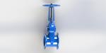 Outside Screw Yoke Water Gate Valve With Soft Wedge / Fusion Bonded Epoxy Coated