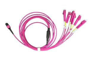 China MPO MTP single mode fiber patch cord OM3 OM4 OS2 LSZH Harness Cable on sale