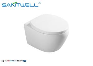 Wholesale Home Sanitary Modern Wall Mounted Toilet / Water Closet Round Wall Hung Toilet from china suppliers
