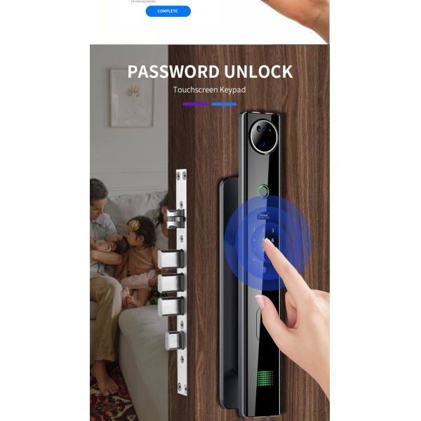 TH-Q9 3D face Front Door Lock