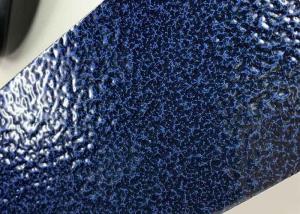 China Blue Hammer Texture Thermosetting Outdoor Powder Coating Metallic Effect on sale