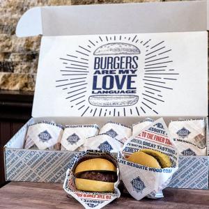 Wholesale Burger Box Custom Logo Bento Hamburger Disposable Clamshell Packaging Burger Box from china suppliers