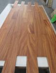 brushed African doussie engineered parquet flooring with Matt finishing