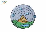 Custom Explore Outdoor Iron On Embroidered Patches Applique Badge For Promotiona