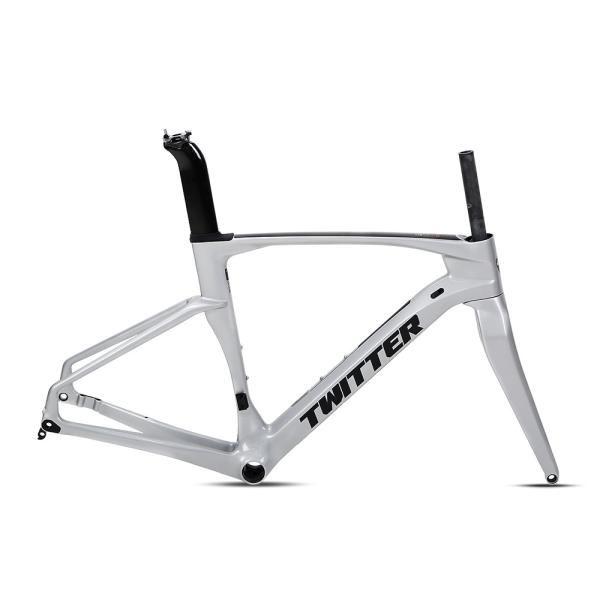 Durable T900 Carbon Road Bike Frame Lightweight Smooth With Disc Brake Inner