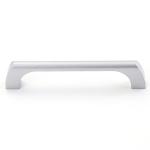 Modern Kitchen Door Pull Handles Silver / Black Powder Coating Finish