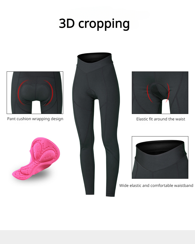 Cycling pants, women's solid color spring and summer trousers, mountain road bikes, cycling clothes, cycling trousers