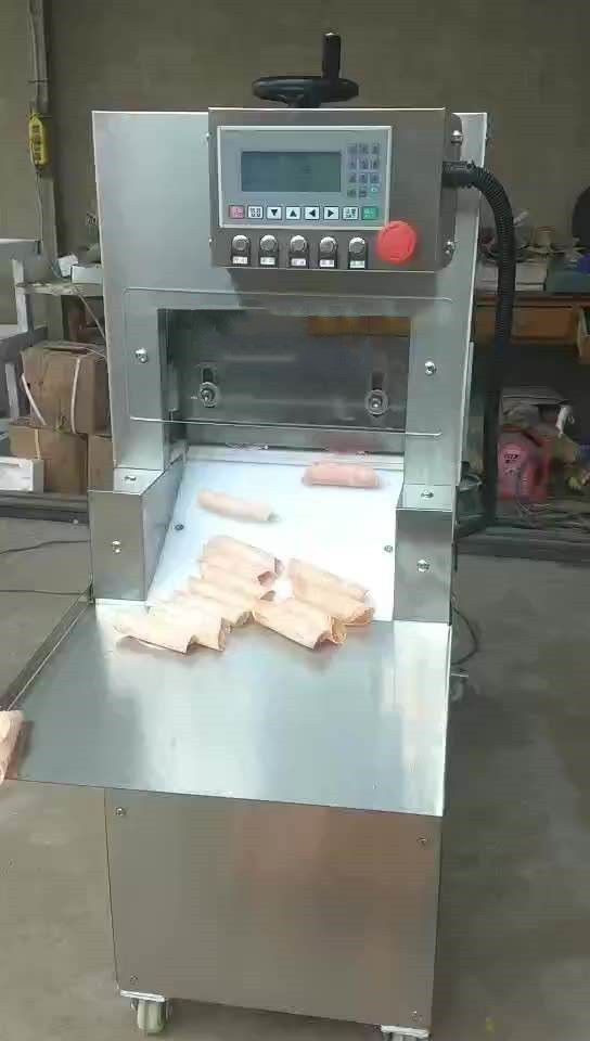 Fully automatic 304 stainless steel electric industrial frozen meat cutter