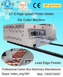 Wholesale Automatic Paper Carton Flexo Printer Slotter Die Cutter Machine 150 Pieces / Min from china suppliers