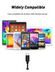A Male to Micro B Male USB 2.0 Micro USB Cable 3FT