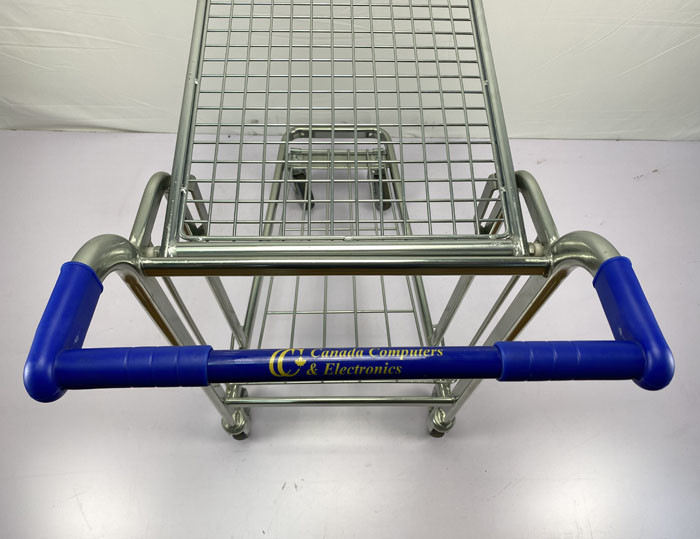 Double Decker Flatbed Heavy Duty Warehouse Trolley 200Kgs Capacity Logo Customized