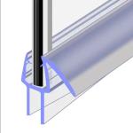 Adjustable Length Glass Shower Door Seal Strip for 6mm / 8mm / 10mm / 12mm