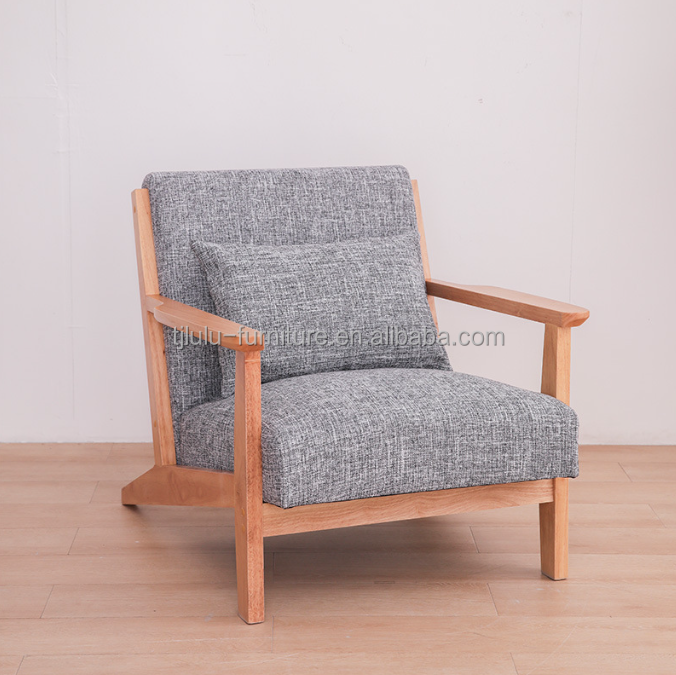 Single Couch Living Room Sofas with Removable Cover and Nordic Lazy Sofa Chair