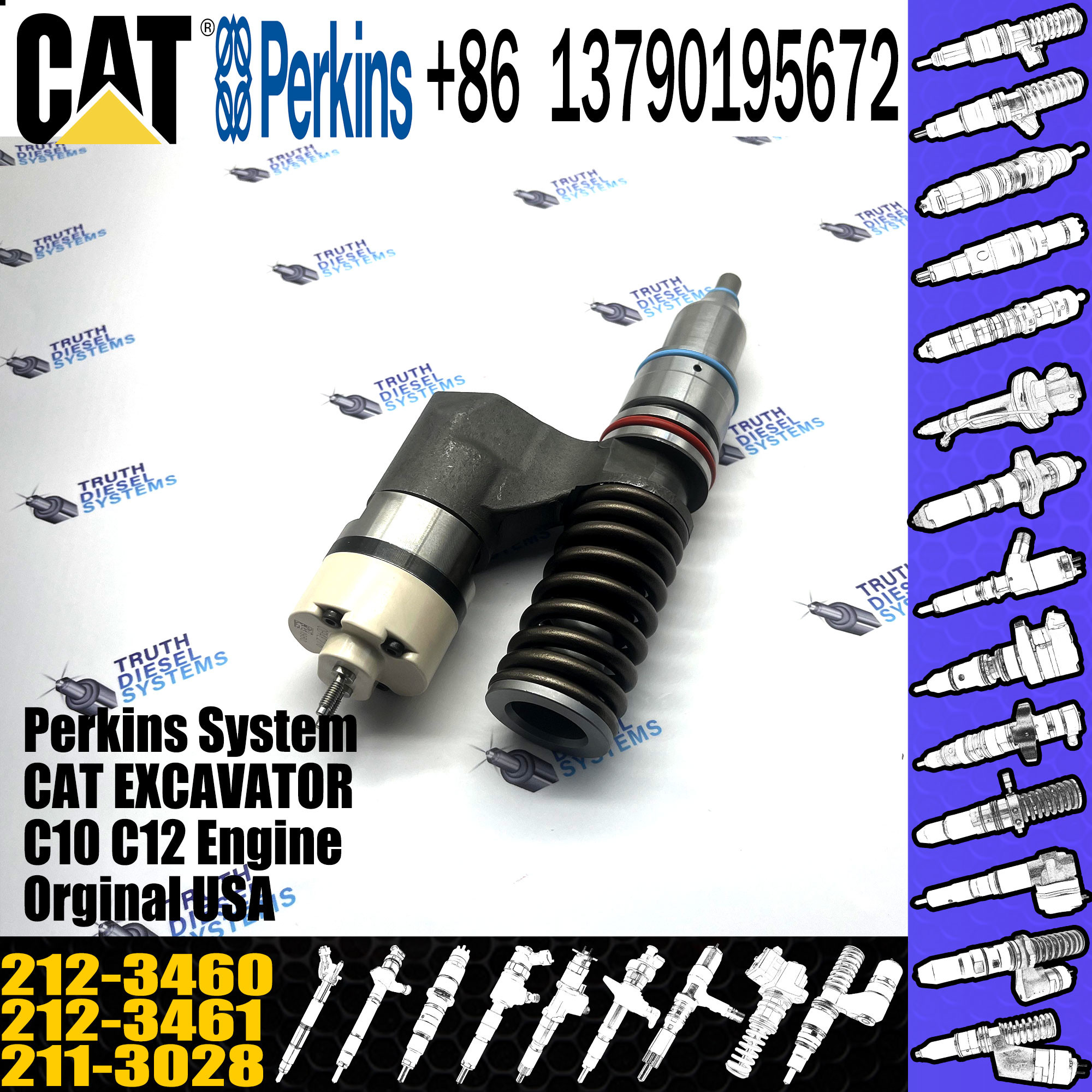 INJECTOR FUEL 211-3028 212-3460 212-3461 212-3462 212-3463 212-3464 212-3465 212-3466 NOZZLE PUMP for Engine Parts