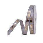 Customize Polyester Foil Gold Printed Satin Ribbon For Gift Packing Box 9MM
