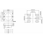 Clear Lens Full Color 5050 RGB SMD LED Diode Chip Ultra Bright GRB Pin Setup