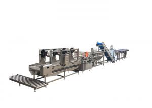 China 1000KG/H Salad Maker Machine Vegetable Okra Frozen Processing Line on sale
