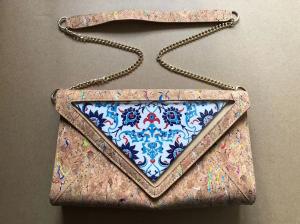 Wholesale 2022 Hot Sell Ladies Faction Shoulder Bag with Eco Cork 24x6x14.5cm from china suppliers