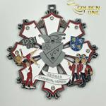 United States Soft Enamel Printed Zinc Alloy Boat Uniform Karate Medal With