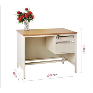 Wholesale Knock Down Structure Office Table Desk With 25mm Wooden Desktop from china suppliers