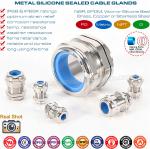 Brass PG Adjustable Cord Glands, Copper IP68 Watertight Cable Glands with Heat