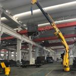Steel Structure 2t Marine Cranes Hydraulic 6m Bending Boom For Offshore