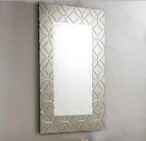 Wholesale Plain Edge Framed Rectangle Glass Mirror For Living Room 600*900*15mm from china suppliers