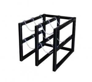 Wholesale 6 Cylinder O2 Bottle Rack 2 Wide By 3 Deep Compressed Gas Bottle Rack from china suppliers