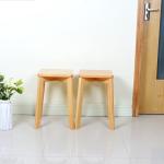 ODM Rubber Wood 29.5cm Length High Learning Stool NC Painting