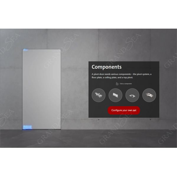 Italian Design Villa Entrance Security Luxury Aluminum Main Front Pivot Porta Modern Entry Wooden Pivot Door